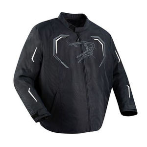 Chaqueta de moto Bering Dundy King Size, estilo deportivo, cuello alto, personalizada, cálida, con cremallera, bordado de piel, opción de talla grande - Product Image 1