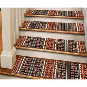 Tapis imprimé à motifs géométriques, tapis d'escalier bohème au design kilim moderne, gobelin - Product Image 5