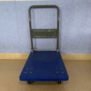Heavy Duty 90*60 Portable Quatre Roues Muet Shopping Plat Chariot 380KG En Acier Plastique PP Personnalisable OEM pour Chariots À Main Chariots - Product Image 5