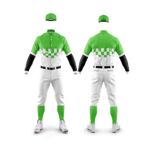 2024 Uniforme de baseball sans manches de haute qualité Nouveau style de vêtements de sport avec techniques perlées - Product Image 1