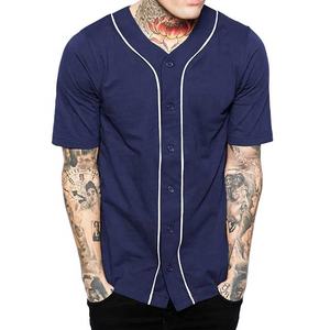 Mode personnalisée pour hommes Chemise à boutons vierges Maillot de baseball Vente en gros Uniforme de baseball - Product Image 2