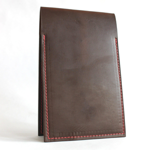 Porte-cartes de score en cuir PU marron, étui pour cartes de golf avec logo personnalisé, sports de plein air - Product Image 1