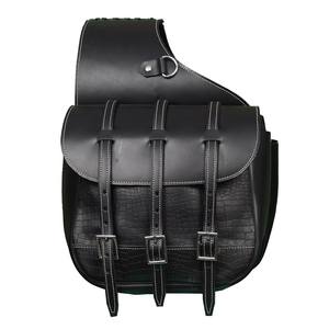 Sac de selle en cuir sculpté à la main pour cheval et moto Western personnalisé avec SS Fitting Logo personnalisé par Leathertooled - Product Image 4