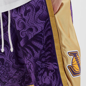 Sublimación al por mayor College Plain Just Men Deportes en blanco Mens Mesh Custom Basketball Shorts - Product Image 2