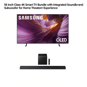 Téléviseur intelligent 4K de 55 pouces avec barre de son intégrée et caisson de basses pour une expérience home cinéma - Product Image 2