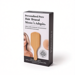 Spazzola per Capelli in Bambù Pero Personalizzata, Gadget Promozionale per Aziende - Product Image 3