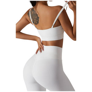 สปอร์ตบราน้ำหนักเบาสำหรับผู้หญิงสปอร์ตบราออกกำลังกายลายพื้นสไตล์เรียบง่าย - Product Image 2