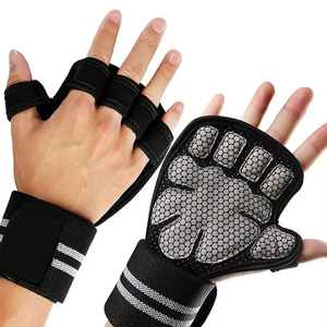 Gants en cuir de musculation Fitness avec support de poignet pour l'entraînement de gymnastique Cross Training Sports d'haltérophilie - Product Image 4
