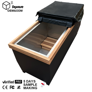 Confort de niveau supérieur, bain froid en <span class=keywords><strong>bois</strong></span> de cèdre moderne pour 1 à 2 personnes, refroidisseur d'eau pour <span class=keywords><strong>piscine</strong></span>, filtre pour la récupération physique en plein air - Product Image 1