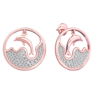 Recién llegado, collar con colgante de delfín creativo con cadena de clavícula, joyería bonita de plata u oro para ocasiones de regalo, venta al por mayor - Product Image 1