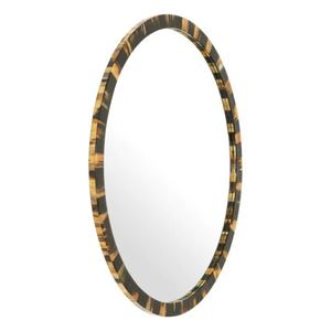 Round Shape <b>Mirror</b> <b>for</b> Home <b>Bedroom</b> & Livingroom New 2025 Customizable Size Handcrafted Natural Buffalo Horn Wall Decorative - Product Image 1