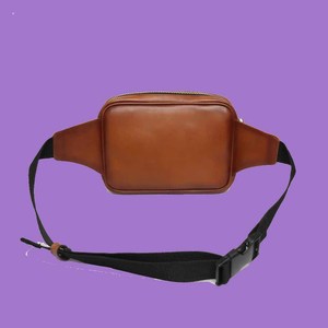 กระเป๋าคาดเอวสะพายข้างสุดหรูสำหรับทุกเพศดีไซน์หนังจระเข้แท้พร้อมซิปสายคล้องไหล่สำหรับวิ่ง - Product Image 6