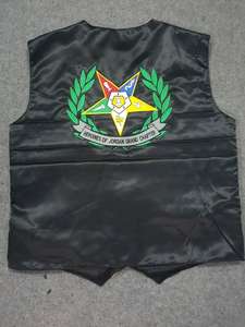 CHALECO Masónico Letterman Chaleco Masónico Satén Seda Maestro Masón Chaleco - Product Image 2