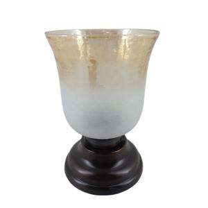 Bougeoir en argent moderne fait à la main en verre et fer de luxe pour la décoration intérieure et Noël Décoration de maison de Noël exclusive - Product Image 3