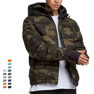 2025 OEM personnalisé hommes Camo tactique rembourré bulle vers le bas doudoune avec boucles de pouce hiver Jacker pour unisexe - Product Image 4