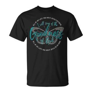 Camiseta Goodness Of God de manga corta, unisex, con cuello redondo, regalos religiosos para la iglesia, impresión digital, para adultos - Product Image 1