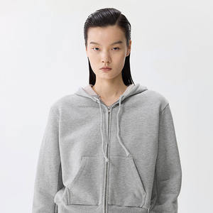 Custom Eco-Friendly Cotton Embroidery 350 GSM Fleece Hoodie Badge Wholesale Turtleneck Oversized Mock Neck <b>Jumper</b> Sweatshirt for - Product Image 2