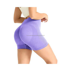 Shorts Deportivos de Cintura Media para Mujer, Personalizados, de Spandex/Nailon, Antiestáticos, para Gimnasio, Correr, Ciclismo, Entrenamiento, Fitness, Yoga, Ropa Deportiva - Product Image 6