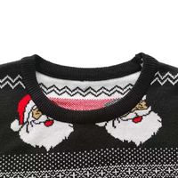 Suéter Navideño Personalizado de Manga Larga, Grueso y Transpirable, para Hombre, Cuello Redondo, Tejido de Cachemira, Antipilling, Tallas Grandes