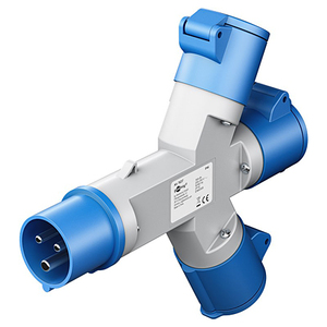 Adattatore da campeggio spina CEE a 3x presa CEE con presa combinata - Product Image 3