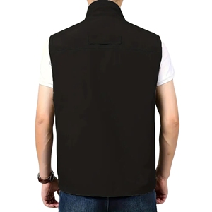 เสื้อกั๊กผ้าไนลอนโพลีเอสเตอร์ระบายอากาศได้ดีน้ำหนักเบาสำหรับผู้ชายแจ็คเก็ตกีฬากลางแจ้ง100% ฤดูใบไม้ร่วงสำหรับเดินป่าตั้งแคมป์สวมใส่หนัก - Product Image 4