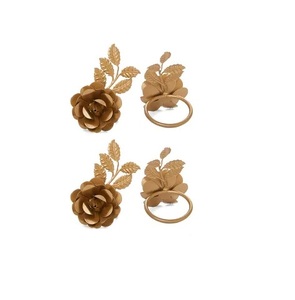 Rond de serviette en laiton Anneau de porte-serviette de mariage pour la vaisselle de restaurant décorer l'article pour la taille personnalisée - Product Image 5