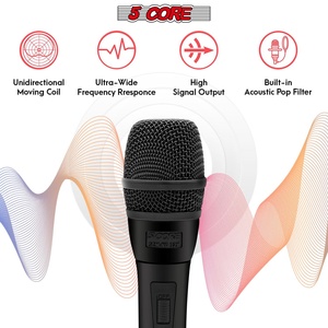 5Core XLR <b>Microphone</b> Dynamic Mic Karaoke <b>Singing</b> Studio Microfono Handheld Mics - Product Image 3