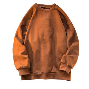 เสื้อกันหนาวมีฮู้ดสำหรับผู้ชาย, เสื้อวินเทจแขนยาวทรงหลวมคอกลมมีซับในหรูหรากันลมใช้ได้ทั้งชายและหญิง - Product Image 6