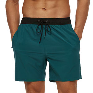 กางเกงขาสั้นผ้าย้อมสีพื้นสำหรับผู้ชายกางเกงขาสั้นสำหรับใส่วิ่งออกกำลังกายแบบลำลองระบายอากาศได้ดีเป็นมิตรกับสิ่งแวดล้อม - Product Image 6