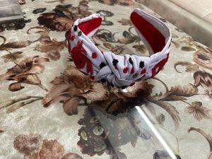 Bandeau élégant en perles de rocaille nouées de crabe accessoire Chic bandeau tressé en velours et tissu pour femmes - Product Image 3