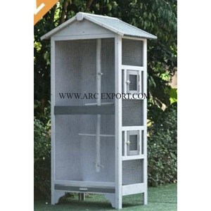 Juego de 2 jaulas de pájaros de hierro envejecido, diseño clásico, Casas Grandes de madera para mascotas de la mejor calidad, superventas, suministros de jardín para el hogar para la vida - Product Image 6