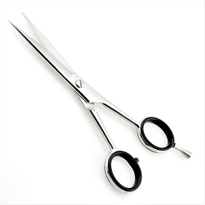 Tijeras de peluquero con revestimiento negro profesional de 5,5 \ ", maquinilla de afeitar recta, cuchilla de acero inoxidable con borde de corte de belleza suave - Product Image 6