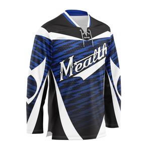Maillot de hockey sur glace personnalisé de haute qualité, vente en gros, prix bas, MOQ faible, vente chaude, chemises de hockey sur glace unisexes, 100% polyester - Product Image 6