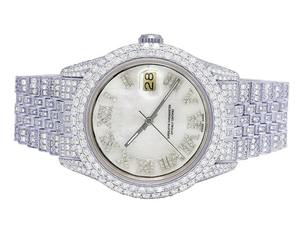 Montre entièrement sertie de diamants, automatique, en moissanite, de luxe, style hip-hop, pour homme, bijou de mode, montre élégante de qualité supérieure - Product Image 1