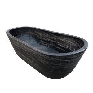 อ่างอาบน้ำหินอิสระพื้นผิวแข็งสุดหรูอ่างอาบน้ำทรงวงรีที่ทันสมัยสำหรับโครงการสปาและโรงแรมในห้องน้ำ - Product Image 4