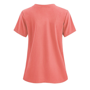 OEM venta al por mayor Unisex 2-Bolsillo de manga corta con cuello en V de cuatro vías médico Scrub Top elástico uniformes de hospital para médicos y enfermeras - Product Image 6