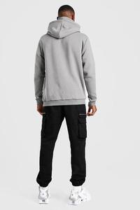 Wholesale Quality Black Eco-Friendly Reversible Heavyweight Customized Design Your Own Pullover Tracksuit <b>Jogger</b> Mens Sweatsuit - Product Image 3