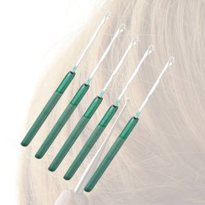 Newest Hot Selling Hair Styling Colorful <b>Hook</b> Pulling Needle <b>Crochet</b> <b>Hook</b> Tools Stainless With Free Custom Brand Logo & Color - Product Image 4