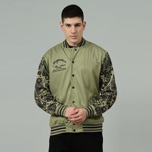 Chaquetas Letterman para hombre, bombardero de sublimación personalizado, chaqueta universitaria de béisbol, ropa transpirable de tela personalizada - Product Image 3