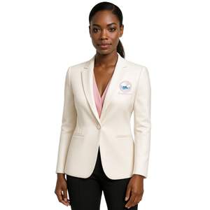 Chaqueta Blazer Blanca Jack and Jill, Traje Formal Entallado para Mujer, Uniforme Premium para Oficina, Eventos de Aniversario, Ceremonias, Chaqueta Profesional - Product Image 2