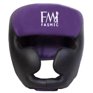 Material de cuero duradero Protector de cabeza de boxeo Color personalizado Ganador Protector de cabeza de boxeo Acolchado suave Cascos deportivos - Product Image 1