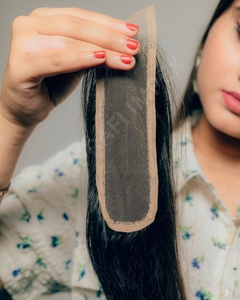 2x6 HD Lace Closures for Women 100% Virgin Remy Raw Indian Human Hair Extensions Natural Brown Black 100gram Weight - Product Image 3