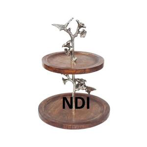 Stylish Stand Marble Plate Metal Hotel Tableware Decoration Accessories Wedding Parties <b>Cake</b> <b>Server</b> Stand For Hotels Usage - Product Image 2