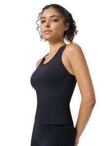 Camiseta Deportiva sin Mangas para Mujer, Ecológica, de Algodón y Spandex, Suave, Elástica, Transpirable, Ajustada, Informal, Venta al Por Mayor - Product Image 6