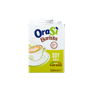 Bevanda Vegetale a Base di Soia OraSi Barista 0,5 Litri per Distributori, Confezione da 12 Unità, Durata 360 Giorni - Product Image 1
