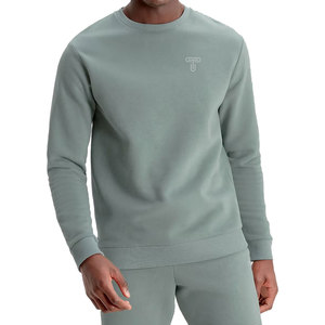 Haute qualité unisexe 500gsm polaire sweat coton épais mélangé chaud col rond pour l'hiver plaine teint broderie impression - Product Image 5