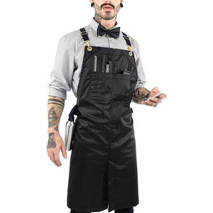 Reusable Eco-Friendly Barber <b>Aprons</b> Soft Fabric Sustainable <b>Leather</b> Made Barber <b>Aprons</b> Made In Pakistan - Product Image 1