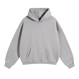 เสื้อฮู้ดดี้ผ้าเทอร์รี่ฟลีซ 100% ผ้าฝ้าย ไม่มีเชือกผูก สำหรับผู้ชาย แบบสวมหัว ปรับแต่งได้ ทรงหลวม ทรงครอป ทรงบ็อกซี่ ทรงโอเวอร์ไซส์ ปักลายได้ ผ่านการซักแล้ว - Product Image 6