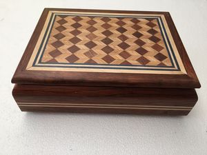 กล่องของขวัญไม้ธรรมชาติโบราณและกล่องเครื่องประดับสำหรับตกแต่งบ้านสำหรับตกแต่งคริสต์มาส - Product Image 4