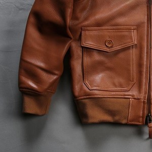 Custom made <b>Men</b> <b>Leather</b> <b>Jacket</b> Stitched Personalized Casual Wear Anti Wrinkle Breathable Comfortable <b>Men</b> <b>Leather</b> <b>Jackets</b> - Product Image 2